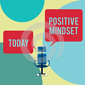 Word writing text Positive Mindset. Business concept for mental and emotional attitude that focuses on bright side