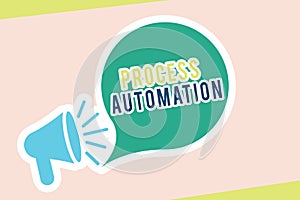 Word writing text Process Automation. Business concept for Transformation Streamlined Robotic To avoid Redundancy