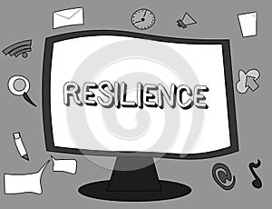 Word writing text Resilience. Business concept for Capacity to recover quickly from difficulties Persistence