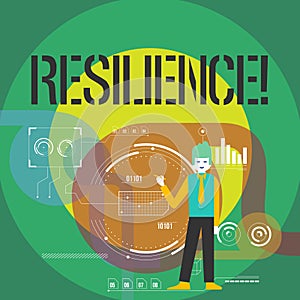 Word writing text Resilience. Business concept for Capacity to recover quickly from difficulties Persistence.