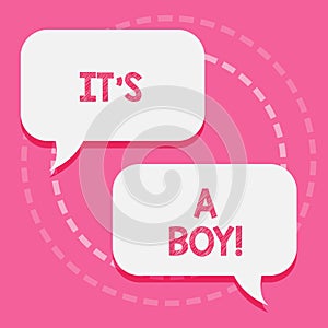 Word writing text It S A Boy. Business concept for Expecting a male baby cute blue colors a lot of car toys.