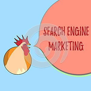 Word writing text Search Engine Marketing. Business concept for promote Website visibility on searched result pages