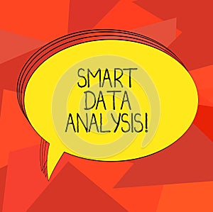 Word writing text Smart Data Analysis. Business concept for collecting and analyzing infos to make better decisions photo