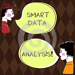 Word writing text Smart Data Analysis. Business concept for collecting and analyzing infos to make better decisions Hand photo