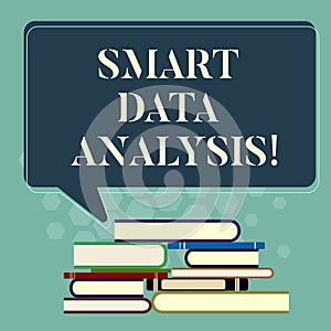Word writing text Smart Data Analysis. Business concept for collecting and analyzing infos to make better decisions photo