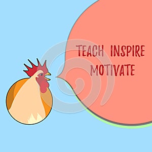 Word writing text Teach Inspire Motivate. Business concept for Spark the Imagination to Feel the need to Learn