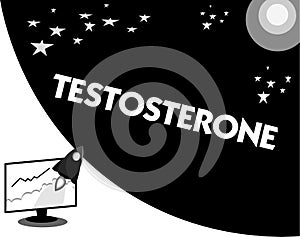 Word writing text Testosterone. Business concept for Hormone development of male secondary sexual characteristics