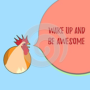 Word writing text Wake Up And Be Awesome. Business concept for Rise up and Shine Start the day Right and Bright