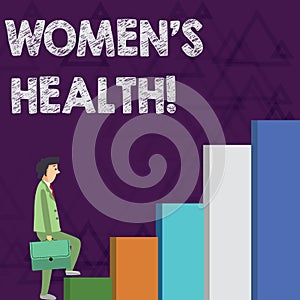 Word writing text Women S Is Health. Business concept for the health issues specific to huanalysis anatomy Businessman