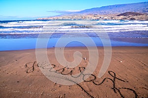 Word Written on the Sand