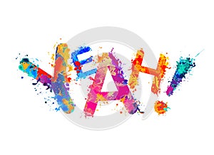 Word Yeah! Splash paint letters