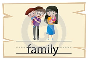 Wordcard design for word family