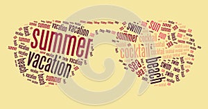 Wordcloud of glasses