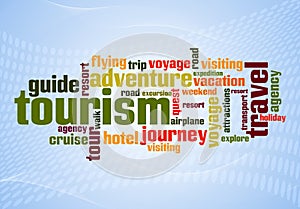 Wordcloud of turism photo