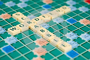 Wordfeud is the app version of scrabble