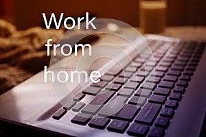 wording Work From Home Concept