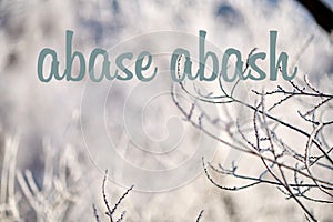 The words abase and abash differ by only one letter. Wordplay