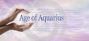 Words associated with the Age of Aquarius Word Cloud photo