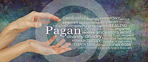 Words associated with being a Pagan Tag Cloud