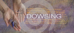 Words associated with dowsing and radionics