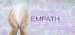 Words associated with Healing Empath spiritual concept