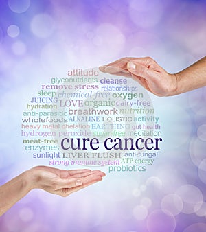 Words associated with holistic cancer cures