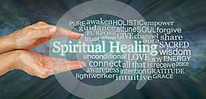 Words associated with Spiritual Healing Word Tag Cloud
