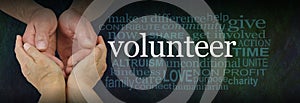 Words Associated with Volunteer Care worker Word Cloud