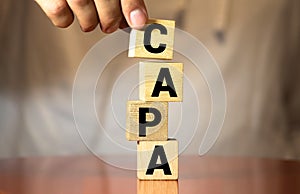 words CAPA Corrective and Preventive action plans
