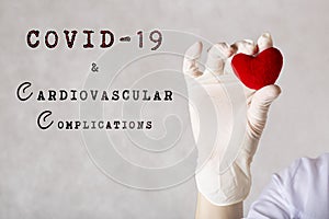 Words COVID-19 and Cardiovascular complications.