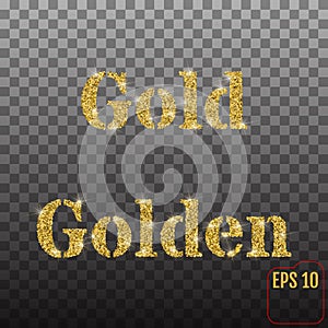 The words `Gold` and `Golden`