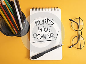 Words Have Power, Motivational Words Quotes Concept