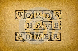 Words Have Power photo