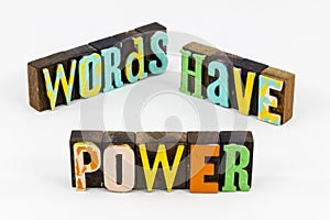 Words have power read write speak education