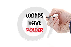 Words have power text concept