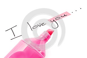 The words I love you