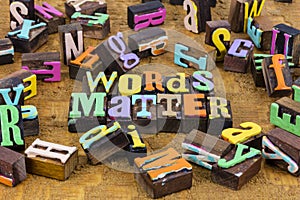 Words matter definition intent motivation communication message wisdom choice