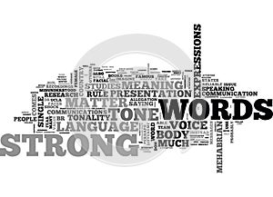 Words Matter Word Cloud