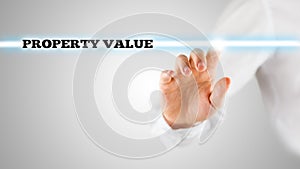 The words - Property value - on a virtual interface