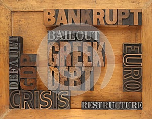 Words related to Greece financial crisis