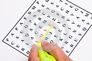 Wordsearch photo