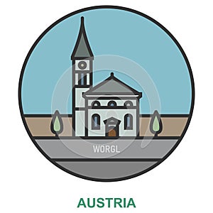 Worgl. Cities and towns in Austria