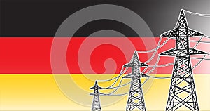 Germany power supply lines concept