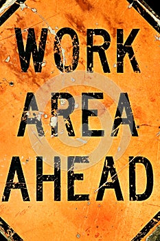 Work area ahead