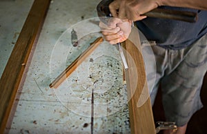 The work of artisans by hand