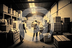 Work as a storekeeper in a warehouse. AI Generated