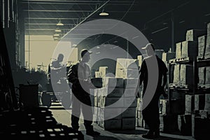 Work as a storekeeper in a warehouse. AI Generated