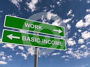Work and basic income guideposts photo