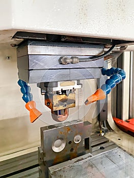 Work clamp in CNC Industrial machine