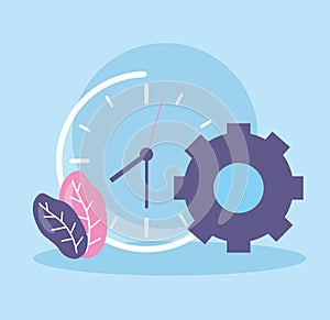 Work clock time gear